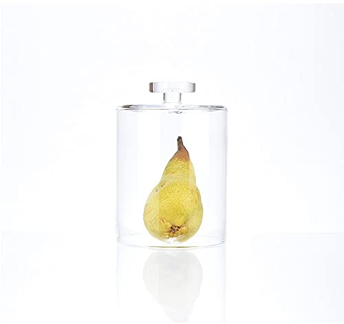 Wrzesniak Glassworks Glasglocke mit Knauf, handgefertigt, klein, 15,3 x 11 cm