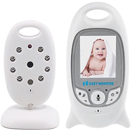 Kavolet Kabelloses Babyphone mit Digitalkamera, 5,1 cm (2 Zoll) LCD-Display, mit Kamera und Audio-Fernbedienung, Weitsicht, Zwei-Wege-Audio, Gespräch, Infrarot-Nachtsicht,