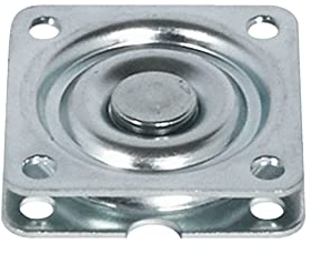 cyclingcolors Rotating Swivel Plate 57x57mm 50Kg Galvanized Steel Turntable TV Table Chair