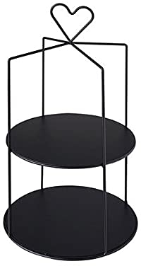 Kuchenständer ServierStänder Doppelschicht Kuchen-Stand-Hochzeits-Dessert-Stand-Anzeige-Stand-Eisen-Kunstnachmittag-Tee-Dessert-Stand-Geburtstagsfeier for Shops Häuser oder Festivals Tortenständer ( C