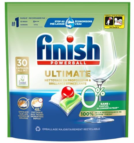 Finish Ultimate 0% Spülmaschinentabs – 30 Kapseln