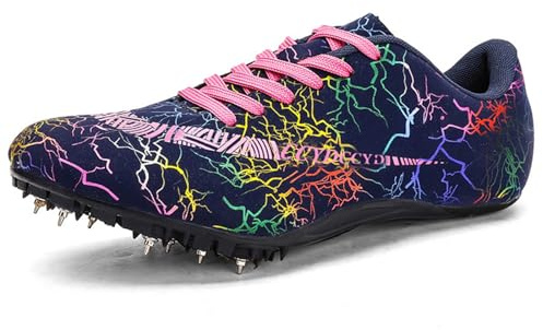 NGARY Spikes Leichtathletik 8 Nägel, Unisex Herren Damen-Leichtathletikschuhe rutschfeste Jugendsportschuhe Professionelle Sportschuh