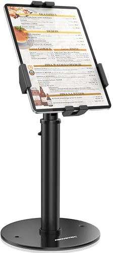 AboveTEK Support de tablette POS – Support universel verrouillable pour tablettes de 7,9 à 11, support de sécurité antivol pivotant à 360° pour iPad, iPad Air, Samsung, hauteur réglable