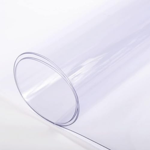 Farm Plastic Supply - Clear Vinyl Sheeting - 15 Mil - Clear Vinyl Roll, Vinyl Plastic Sheeting, Sheet for Storm Windows, Covering, Protection, Tablecloth Protector (5.5' x 3.5')