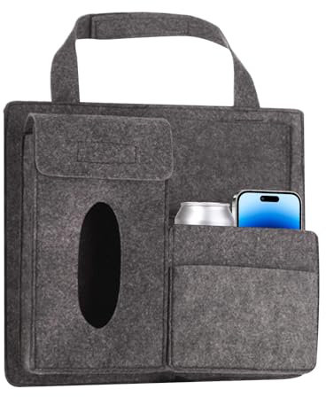 Rücksitz-Organizer – Aufbewahrungstasche zum Aufhängen, Filz-Sitztasche | Taschentuchhalter aus Filz, Auto-Rücken-Organizer, Multi-Pocket-Fahrzeug-Aufbewahrungsbox, Auto-Tragetasche für Müll, Reisen,