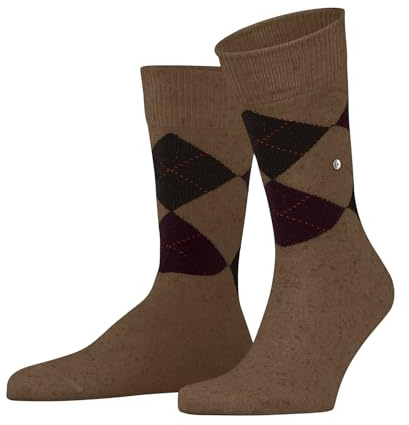 Burlington herrstrumpor Dundee M så ull mönstrad 1 par, brun Peanut Melange 5176, 40-46, Braun Peanut Melange 5176, 40-46