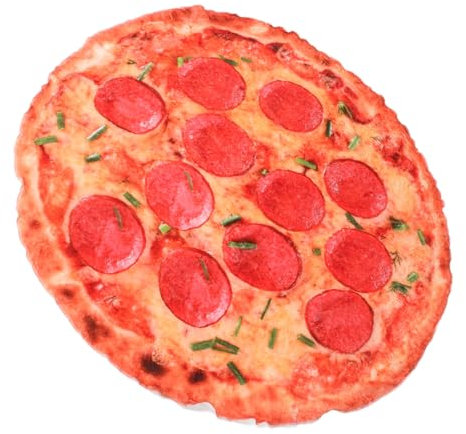 Gatuida Pizza-Decke Weichem Lustige Runde Überwurfdecke Mit Realistischem Pizza- Für Picnics Und Gemütliche Abende Multifunktionale Decke Für Erwachsene Und Mädchen Durchmesser