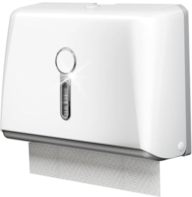 Bosiyrggrl Handtuchspender aus kommerziellem Papier mit Schlüsselpaket, ohne Bohren oder Schrauben, Installation für Badezimmer, Toilette, Küche