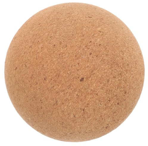 ibasenice Yoga-Faszienball stachelig Kork Rückenmassageball Schulter Bälle Cork groß hart Tragbare Massagebälle Yoga-Massageball Yoga-Trainingsball Massagebälle für die Füße Yoga-Übungsball