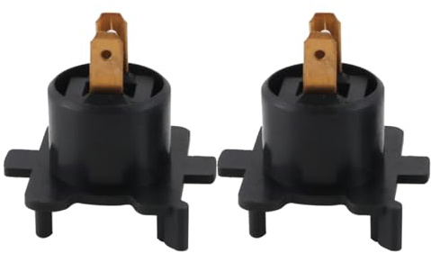 Enwye Lot de 2 douilles de lampe halogène H7 noires, support de base d'éclairage automobile, pièce de rechange pour véhicules