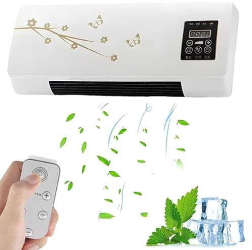 Aire acondicionado portátil, unidad de aire acondicionado de pared multifuncional con control remoto, sistema de aire acondicionado split ultrapotente, mini solución móvil de viento natural.(A)