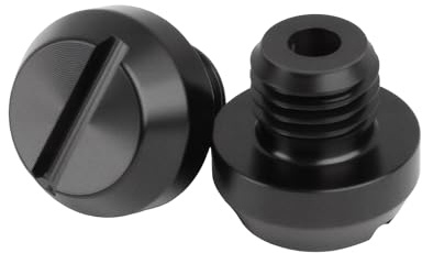 M10 Bouchons d'Obturation de Miroir de Moto en Aluminium CNC M8 M10 Vis de Rétroviseur Cache Bougies Bougiesscrews Oxydation Anodique: 10mm: 1 x Clockwise + 1 x Anticlockwise