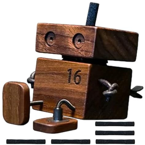 Générique Figurine Bois Pieds Tremblants Voiture 6x5x10cm | Ornement Bureau Amusant Figurine Oscillante Mouvement Activé par Le Vent Décor Élégant pour Espaces Intérieurs Maison Bureau Chambre Salon