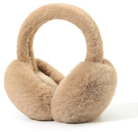 FSMILING 2 Pack de Chauffe-Oreilles Hiver Chaud Couvre-Oreilles En Peluche Pliable Earmuffs Pour Hommes Femmes Couleur