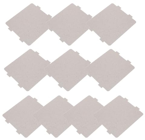 NOLITOY 10 piezas Placas de Mica para Microondas Resistente al Calor Cubierta Recortable para Protección Interna Repuestos de Microondas