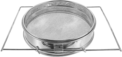 Baluue Filtro de Malla Doble de Acero Inoxidable para Miel Colador Extractor de Miel Reutilizable Filtro Apicultura Resistente Corrosión Cedazo Fino para Uso Doméstico y Profesional