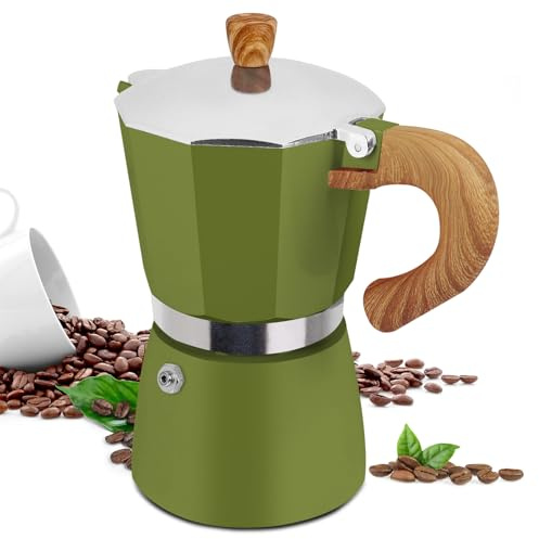 Supvision 6 Cup Moka Pot Aluminum 300ml Italian Coffee Maker