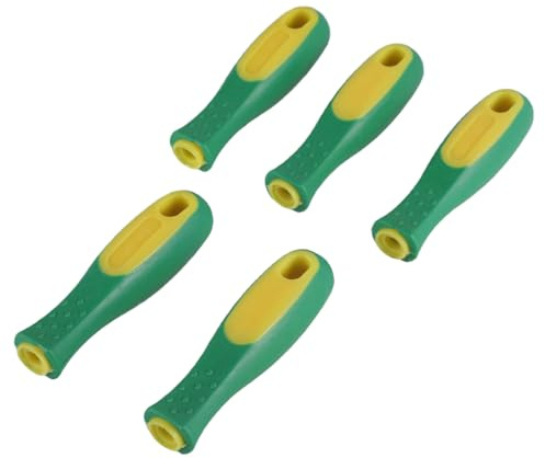 YROHGKPN 5Pieces Ergonomic File Handle Fit for Various Enhances Control in Woodwork, Comfortable Grip on Metal Files Ergonomic Rubber File Handle