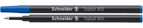 Schneider 8503 Topball 850 Tintenroller Mine (Euro-Format, Strichstärke 0,5 mm) 10er Packung blau