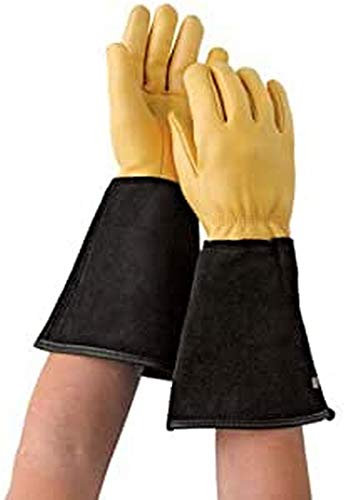 Gold Leaf TOUGH TOUCH Deluxe Deerskin Leather RHS Thorn Resistant Gardening Gloves - Ladies Size - Great Gift, 2 Count (Pack of 1)
