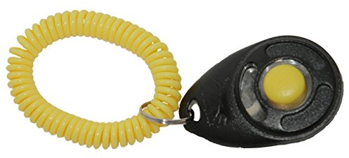 STARMARK schwarz und gelb Training Clicker mit Gelb Armband