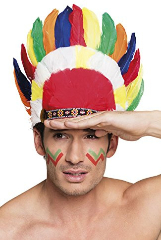 Boland 44137 Haarschmuck Indianer Cherokee, Unisex-Erwachsene, One Size