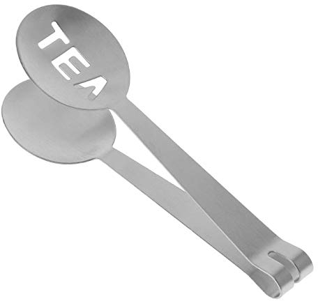 KOKSI - Pinzas para bolsas de té, colador para bolsas de té de hierbas, infusor de té de acero inoxidable, cuchara de té, azúcar, barra de herramientas colador