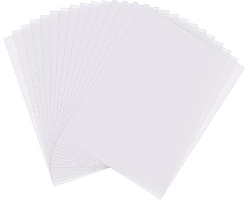 Gitua 20 Stück Overheadfolien, DIN A4 0.1MM Hochwertige Overhead Folien Transparent für Tintenstrahldrucker und Laserdrucker Kopierer OHP