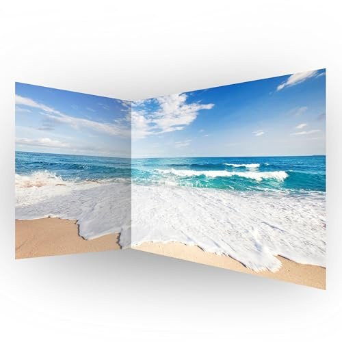 murando - Fototapete Vlies Meer und Strand, 550x250 cm, Schlafzimmer | Full HD Druck, 3D-Effekt, lichtbeständige Farben, ideal fürs Wohn- oder Schlafzimmer, schnelle Montage, lichtbeständig, edel
