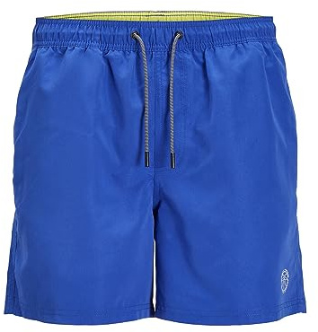 Jack & Jones Jpstfiji Jjswim Solid Sn Ly Bañador corto, Hombre, Azul, M