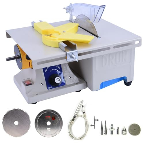 750W 110V/220V, Machine de polissage de pierres précieuses, Mini Table, scie à roche, bijoux, équipement lapidaire, tour d'établi, dispositif de polissage 0-10000 tr/min,220V