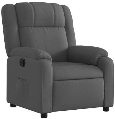 vidaXL Relaxsessel Dunkelgrau Stoff