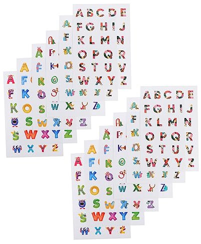 Homoyoyo 2 Englische Wortaufkleber Glitzer-Buchstaben-Aufkleber Computeraufkleber kinderzimmer wandsticker Wall Stickers for Room Kinderspielzeug Spielzeuge Cartoon-Aufkleber