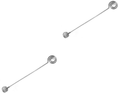 Amosfun 2 Pezzi di Cucchiaio in Metallo per Mescolare Il Cucchiaio per Mescolare Lo Sciroppo Contenitore con Manico per Servire Il Gadget da Cucina per La Casa