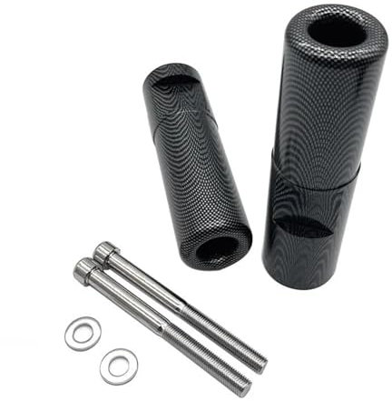 DZSLLOOI Motorrad Schwarz/Carbon Motor Sturzpads Absturzsicherung Für Kawasaki Für Ninja Für ZX14 Für ZX-14R Für ZX14R 2006 2007 2008 Rahmenschieber(Kohlenstoff)
