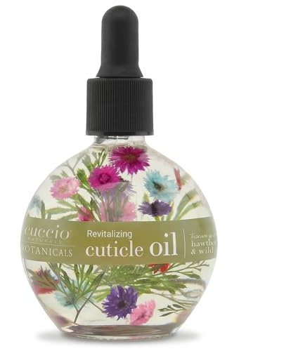 Cuccio Naturale Italian Garden Collection Revitalizing Cuticle Oil, 2.1 oz, Moisturizing & Repairing Cuticle Treatment for Dry, Damaged Nails with Hawthorn & Wild Daisy