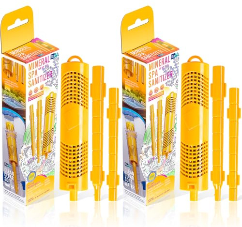 Cartucho de filtro de repuesto para Nature2 W20750 Spa Mineral Sticks para bañera de hidromasaje, dura 4 meses, universal para jacuzzi, spa, piscina, todos los spas, tasas de flujo de hasta 1000
