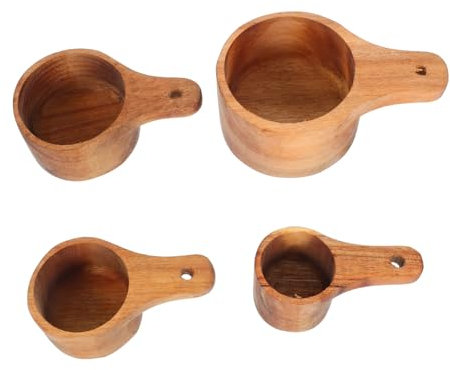 Mipcase Lot De 4 Cuillères Doseuses En Bois : Ustensiles De Cuisine Précis Pour Mesurer Le Café, Le Thé, Les Épices Et Les Protéines En Poudre – outils De Cuisine