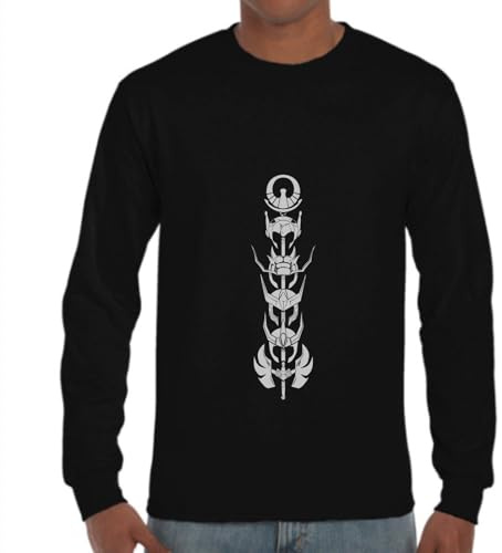 the Fan Tee Camiseta de Adulto de Manga Larga de Hombre Dibujos Animados Zodiaco Caballeros de Atenea 101 L