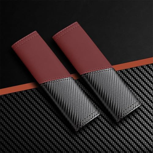 RVOYVRTLO 2 Pezzi Cuscinetti per Cintura Auto, per Audi SQ5 SQ2 SQ3 A3 A4 V8 Protezione Cintura Lavabile e Confortevole Riduce Attrito e Fastidio alla Spalla,E