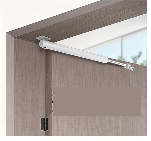 Motor automático de puerta corredera, cierre de puerta de goma, amortiguador de presión de aire, diseño de remache estable para sistema de control de acceso del hogar, mejora la seguridad y la