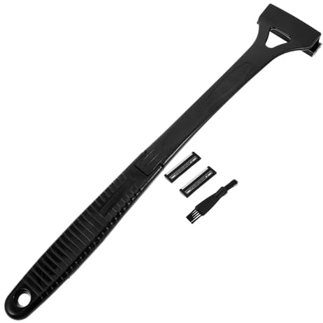 PACKOVE Manueller Edelstahlklingen Männer für Rückenrasierer mit Dreifacher Griff Klinge Scharfen Rutschfestem Trockenasur und für Nass und Trockenrasur im Badezimmer oder Outdoor