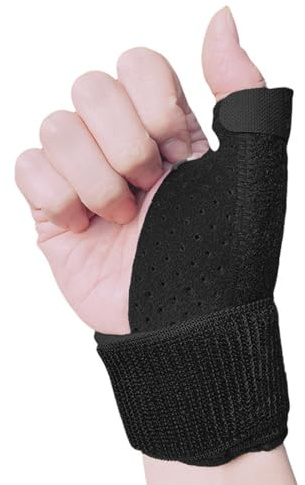 DOKRIN Férulas para dedos,Férulas ajustables para el pulgar con dos placas metálicas, ortesis estabilizadora, adecuadas para pulgares en mora, artritis y dedos en resorte, aptas para ambas manos.