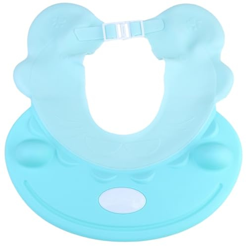 iplusmile Adjustable Baby Bath Hat Waterproof Shampoo Cap Lightweight Shower Hair Washing Protector for Boys and Girls with Soft Pp and Tpe Material Suitable for Bathing and Shower