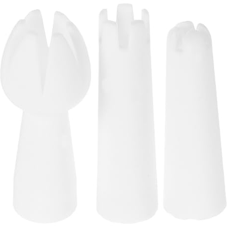 PRETYZOOM Boquillas para Manga Pastelera 3 Piezas, Puntas Redondas Reutilizables para Decorar Pasteles, Cupcakes y Café, Accesorio Compatible con Dispensadores de Crema, Herramienta