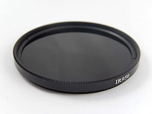 vhbw filtro infrarossi universale 950nm per compatibile con obiettivi di fotocamere con attacco da 62mm - Filtro IR circolare, nero