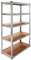 T-LoVendo Estantería Metálica Almacenaje de Acero Galvanizado + 5 Baldas MDF, 180 x 90 x 40cm, Modular, Baldas Ajustables, trastero, Garaje