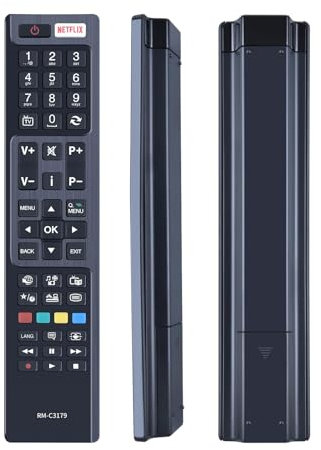 RM-C3179 Remote Control Replacement for JVC LED Smart TV,compatible with LT-32VH53A LT-40C750 LT-40C755 LT-43VU83A LT-48VU83A LT-49VU83A LT49C870 Lt-50c750 LT-55VU83A LT65VU83A
