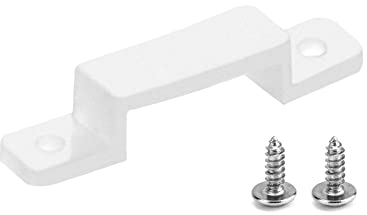 QWORK® 100 LED Befestigungsclips für 12mm LED Lichtleiste, Silikon Led Strip Halter zur Befestigung 1210 RGB LED-Streifenlicht, Schrauben Enthalten