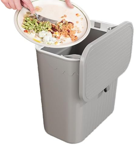 Eventerde Poubelle Compost Cuisine pour Déchets Alimentaires - Table Déchet Organique Quotidien Lavable au Lave Inodore